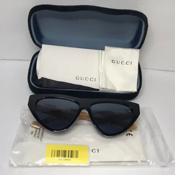 New Gucci Blue Cat Eye Ladies Sunglasses GG1333S 004 - Picture 16 of 17